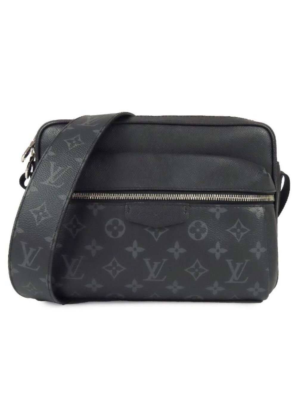 Louis Vuitton Outdoor Messenger PM Noir Black Taigarama Shoulder Bag